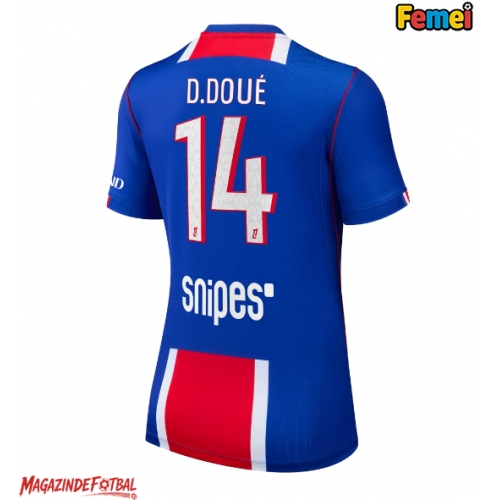 Paris Saint-Germain Desire Doue #14 Tricou Fotbal Replică 2026-27 Femei Acasa Paris Saint-Germain Desire Doue #14 Tricou Fotbal Replică 2026-27 Femei Acasa